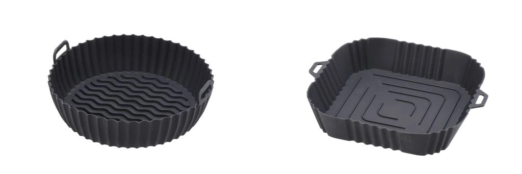 1 Pezzo Teglia in Silicone con Manici Tonda o Quadrata 20 cm 2 Modelli