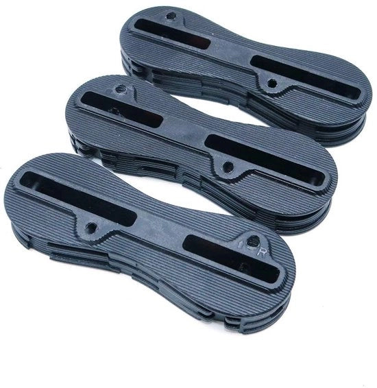 Set di Viti per Vinile - 5 Gradi - Sistema FCS II - Nero - Incluso 3 Viti per Fini - 1 Chiave - 6 Piccole Viti - Materiale: ABS