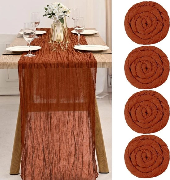 Set di fili terracotta di cotone ruvido - 3 metri - 4 pezzi
