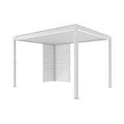 Pergola bioclimatica 3x4m in alluminio  + 1 persiana 1m + 1 persiana