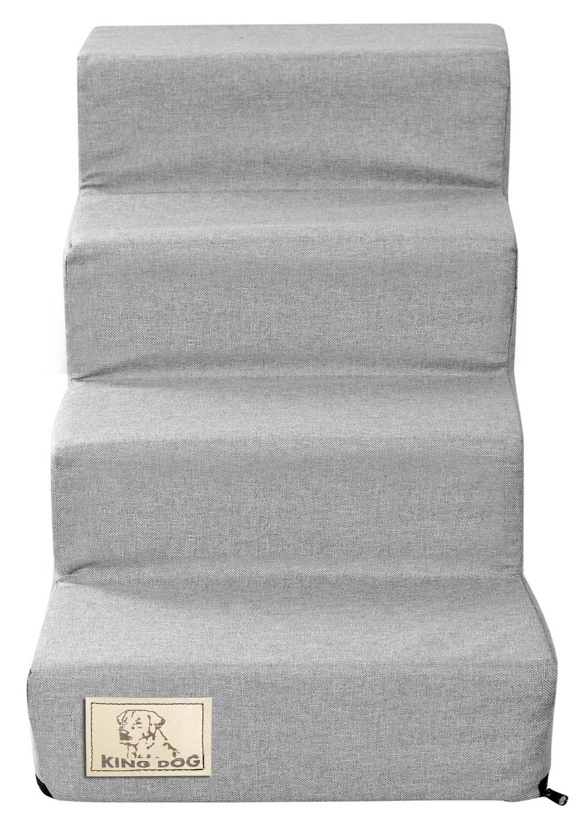 AIO FACTORY Scala per cani 60x40x30 cm, impermeabile, grigia, antiscivolo