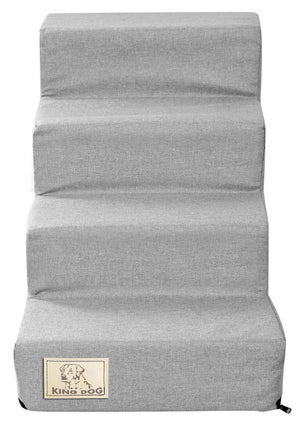 AIO FACTORY Scala per cani 60x40x30 cm, impermeabile, grigia, antiscivolo