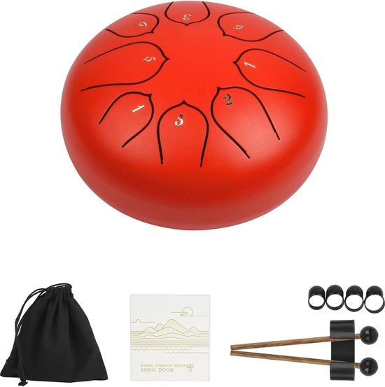 Mini Tamburo di Acciaio 8 Note - Ideale per Meditazione, Yoga e Terapia del Suono
