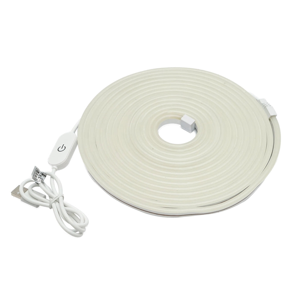 Striscia LED 6500K, 5V, USB, 5m IP65