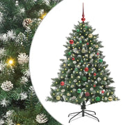 Albero di Natale Artificiale-Albero Natalizio con 150 LED Verde 150 cm 568615