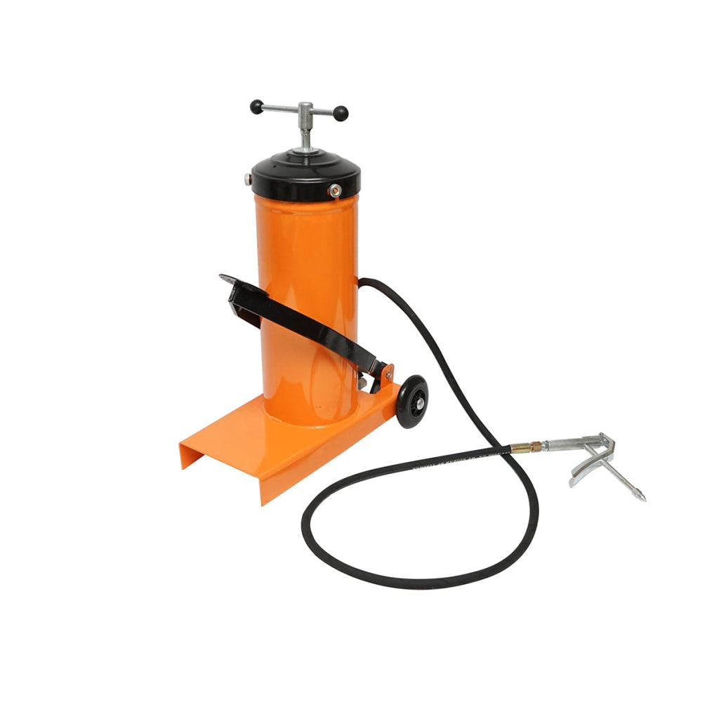 Pompa per grasso manuale da 8 litri con pedale Breckner Germany