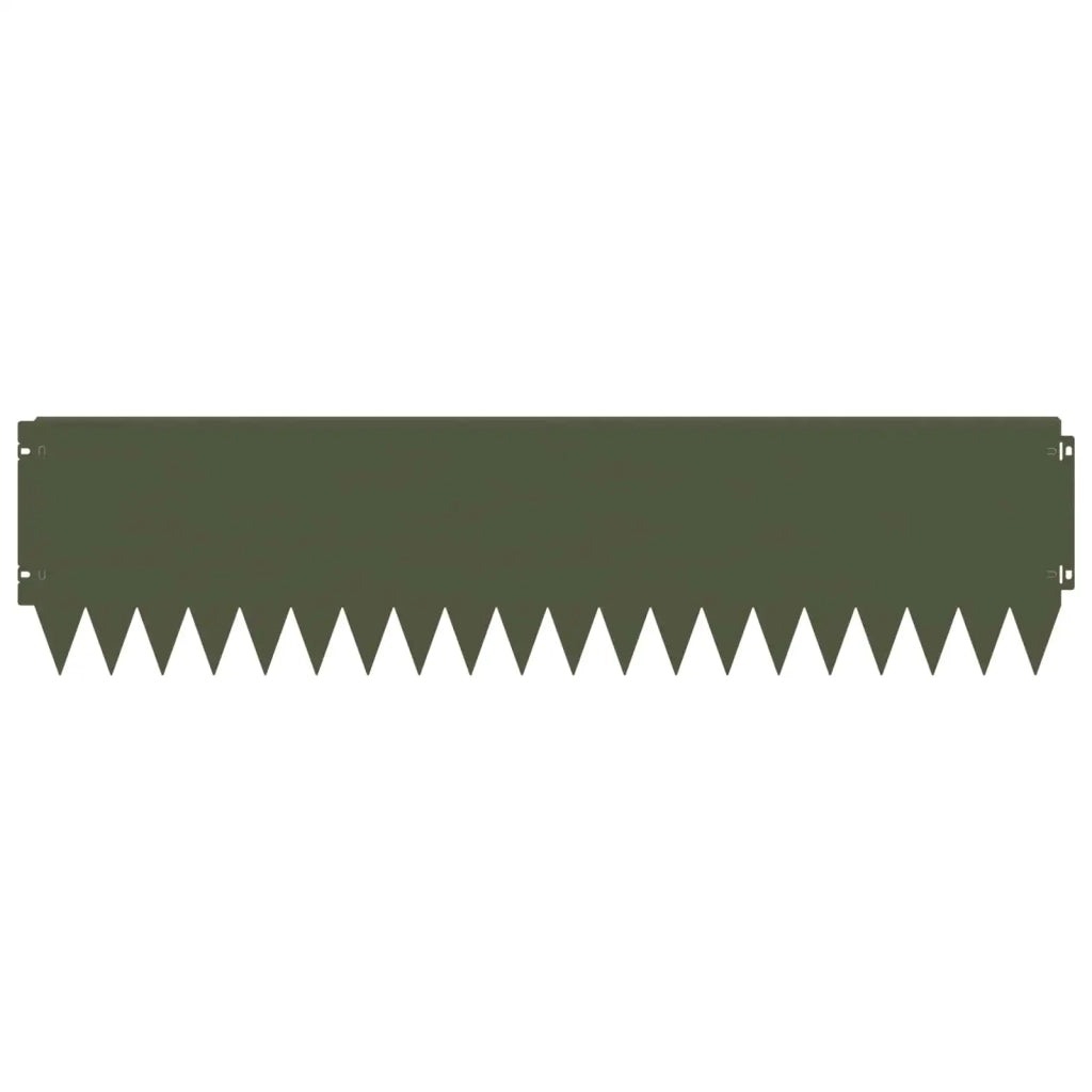 Bordura per Prato 10 pcs 103 x 25 cm Acciaio Verde Oliva 8008398