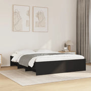 vidaXL Giroletto Nero 150x200 cm in Legno Multistrato