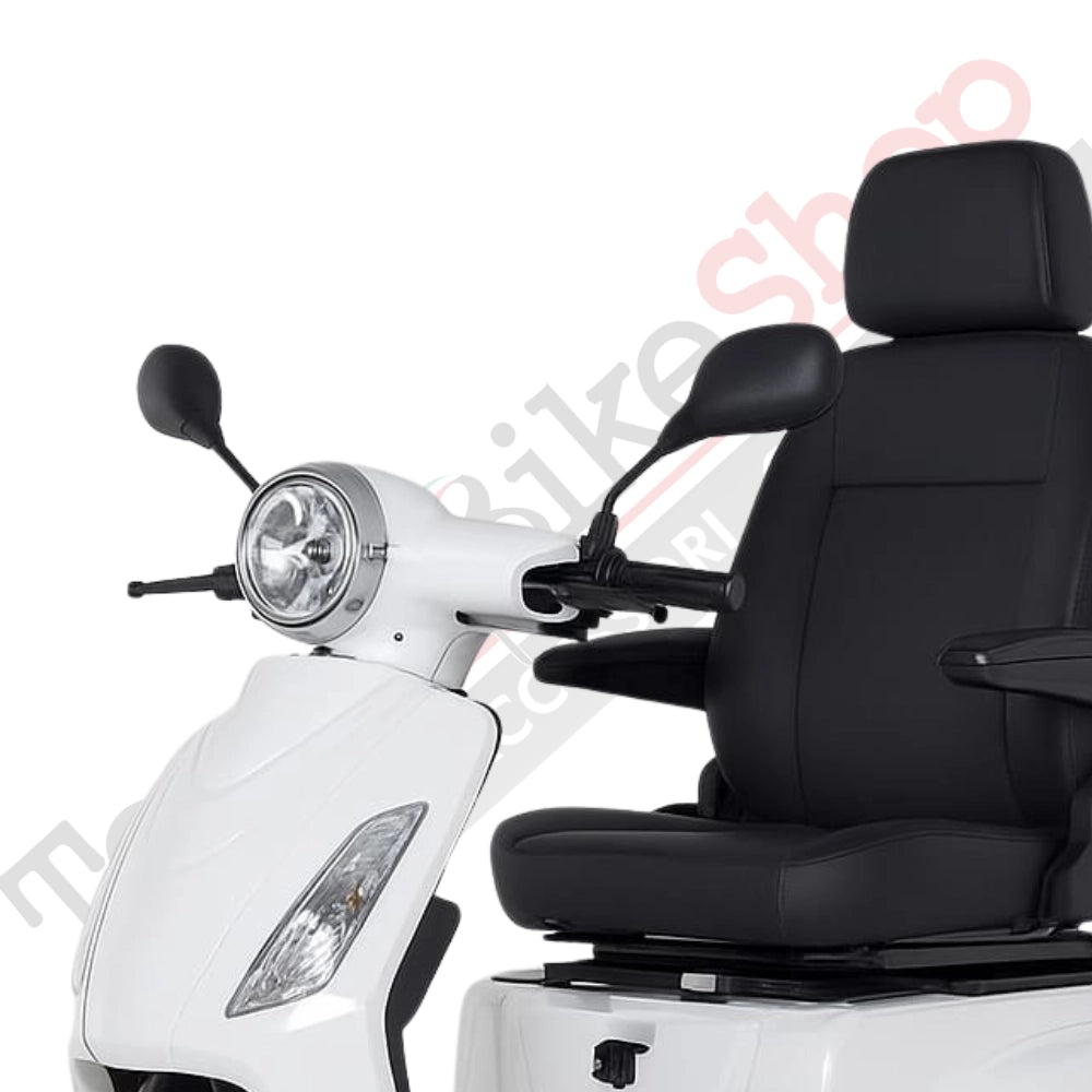 Z-TECH ZT-15-C Trilux Plus – Scooter Elettrico 3 Ruote per Anziani e Disabili-Bianco