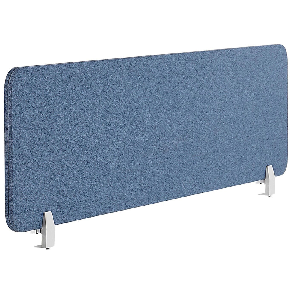 Pannello Divisorio Blu Fonoassorbente 120 x 40 cm in Plastica PET per Scrivania