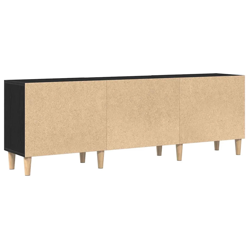 Mobile TV-Credenza per TV-Console TV Rovere Nero 150 x 30 x 50 cm Legno multistrato 813994