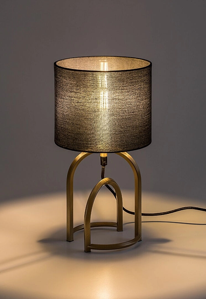 Lampada da tavolo Gisaya oro nero E14 Rabalux