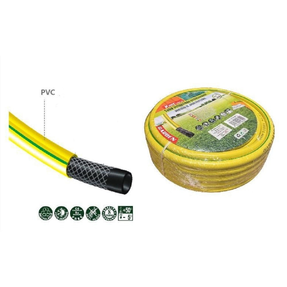 Trade Shop - Tubo Irrigazione Retinato Professionale 3/4" 30metri Flessibile Giardino 9009802 -