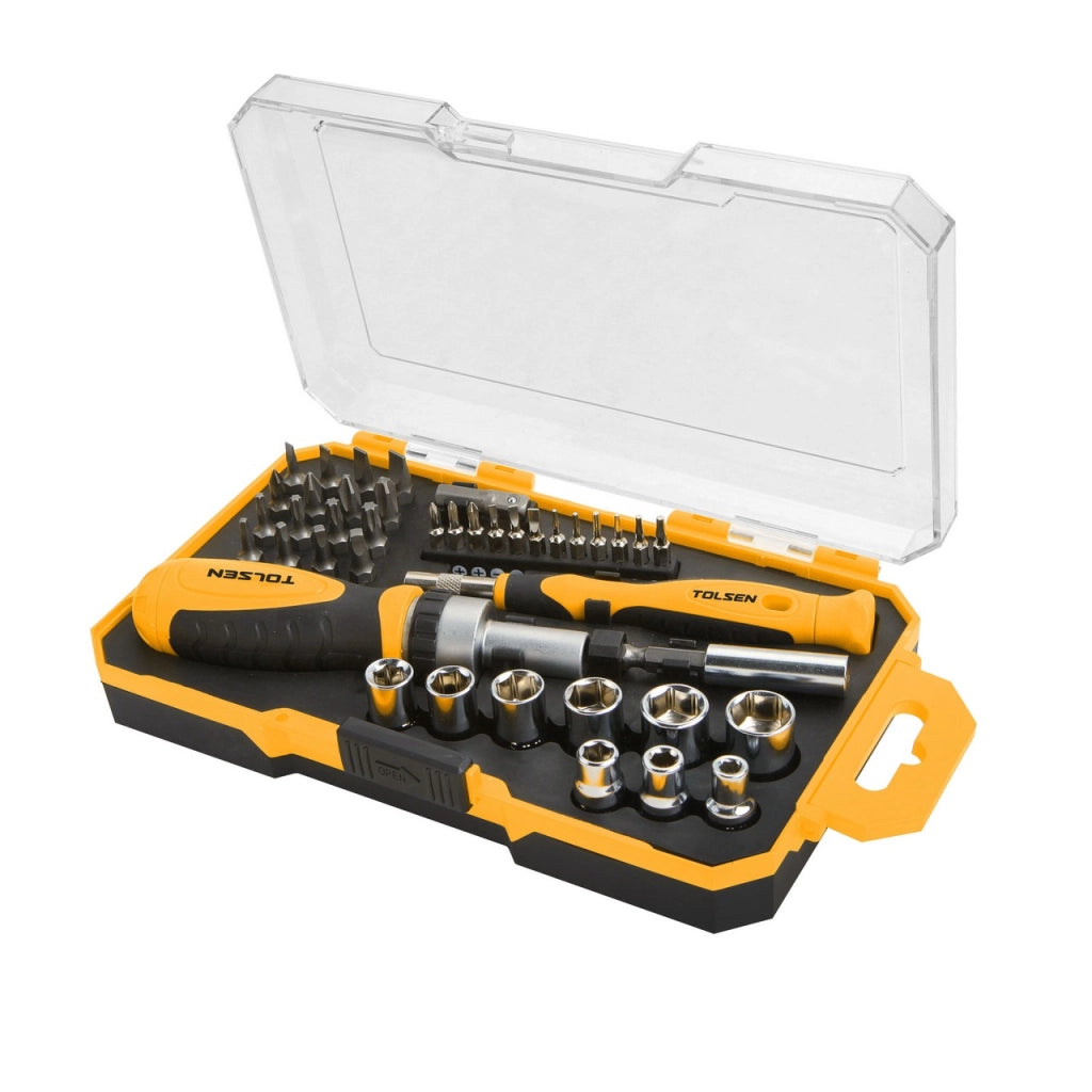 Set 42 Pezzi Cacciavite a Cricchetto + Cacciavite di Precisione – 20041T