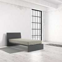 Lenzuolo Sotto con Angoli ed Elastico Tinta Unita Panna Singolo