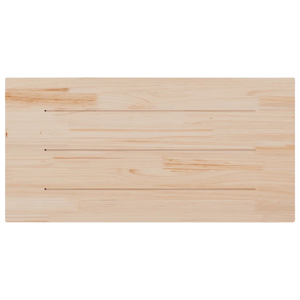 Piano Tavolo 100x50x2,5 cm Legno Massello di Pino Rettangolare 824405