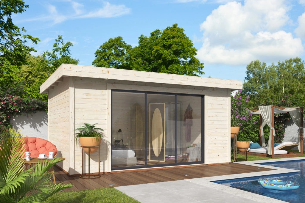 Casetta in legno non trattato Lydia C 450X330