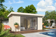 Casetta in legno non trattato Lydia C 450X330