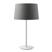VIVIEN Lampada da Tavolo Bianca con Paralume Conico Antracite E27 IP20 - Illuminazione d'Interni in Metallo - Rossi Group