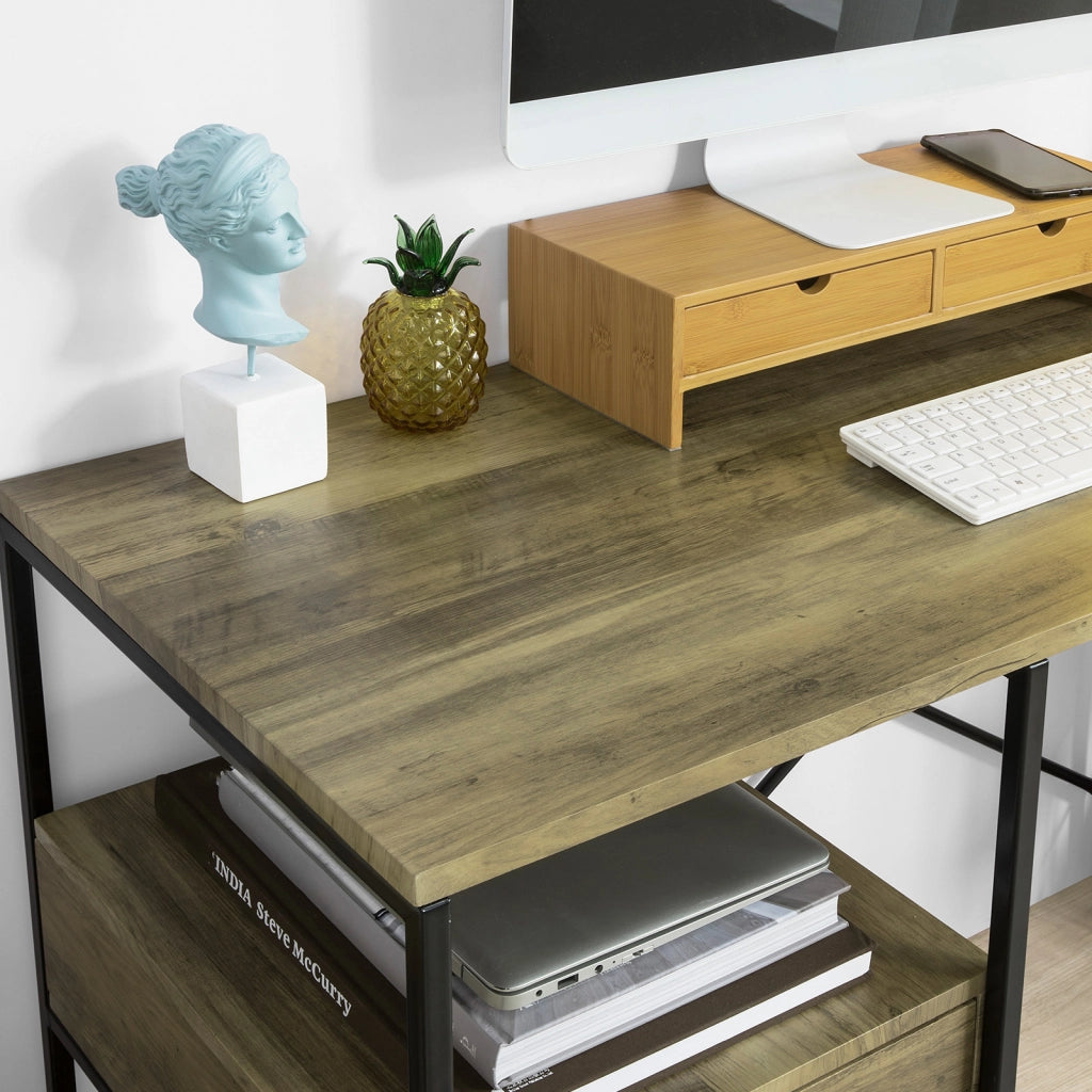 SoBuy Scrivania con cassetto 118x48x75cm FWT61-N