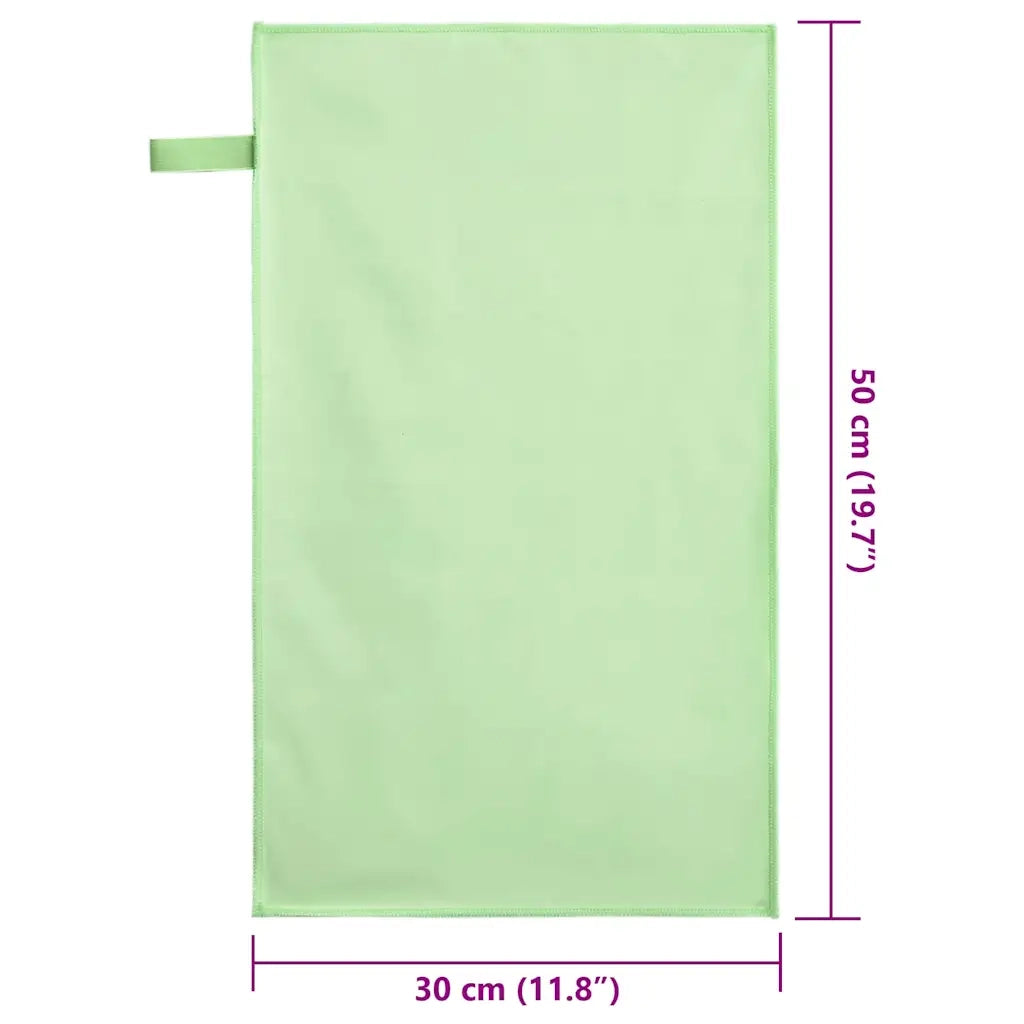Asciugamani Sportivi 2 pcs Verde 50 x 30 cm 42011477