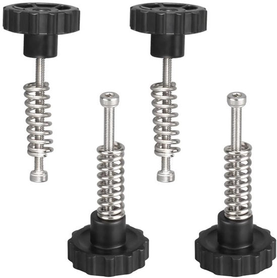 Set di livellamento per stampante 3D 4 pezzi - Disegno a mano - 22mm di diametro - Set di livellamento per stampante 3D 3D - Costruzione robusta e duratura - Per viaggi di stampa 3D efficienti - Componenti di stampante 3D