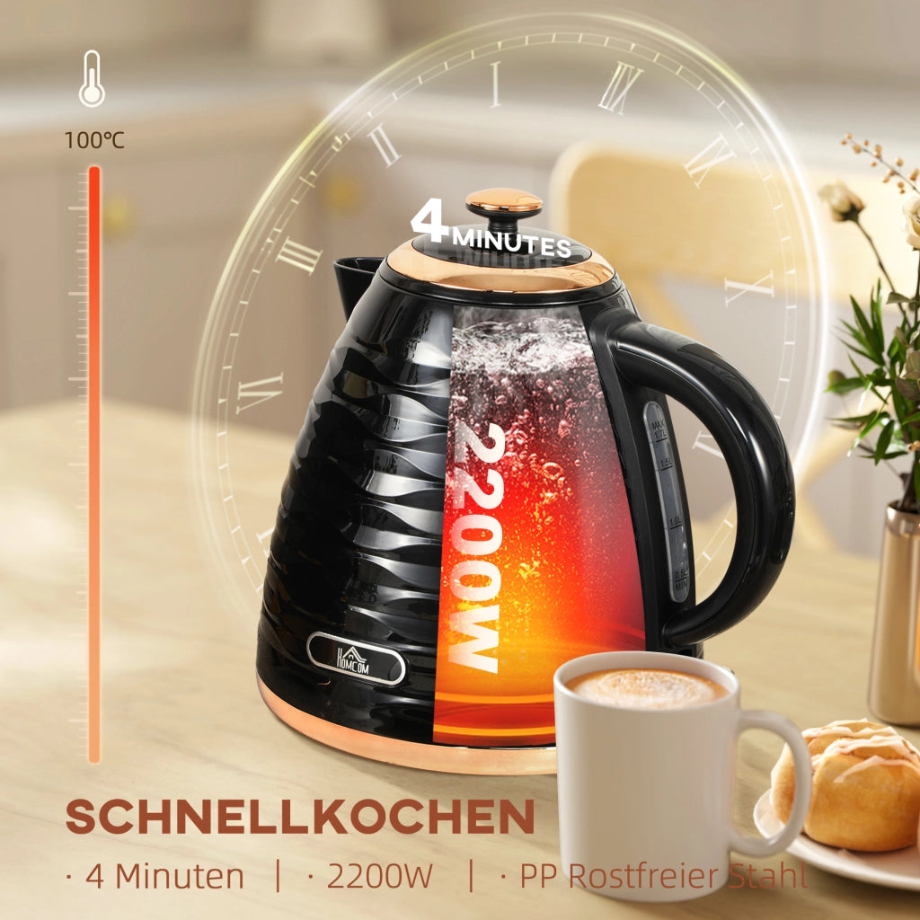 Bollitore Elettrico 1,7L ¨C Xylo ¨C 2200W Ebollizione Rapida Filtro Anticalcare Removibile