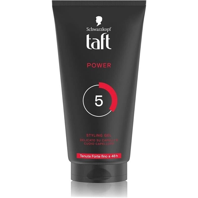 SCHWARZKOPF GEL N 5 PER CAPELLI TAFT POWER STYLING TENUTA FORTE FINO A 48H FORMULA VEGANA DELICATO 150 ML