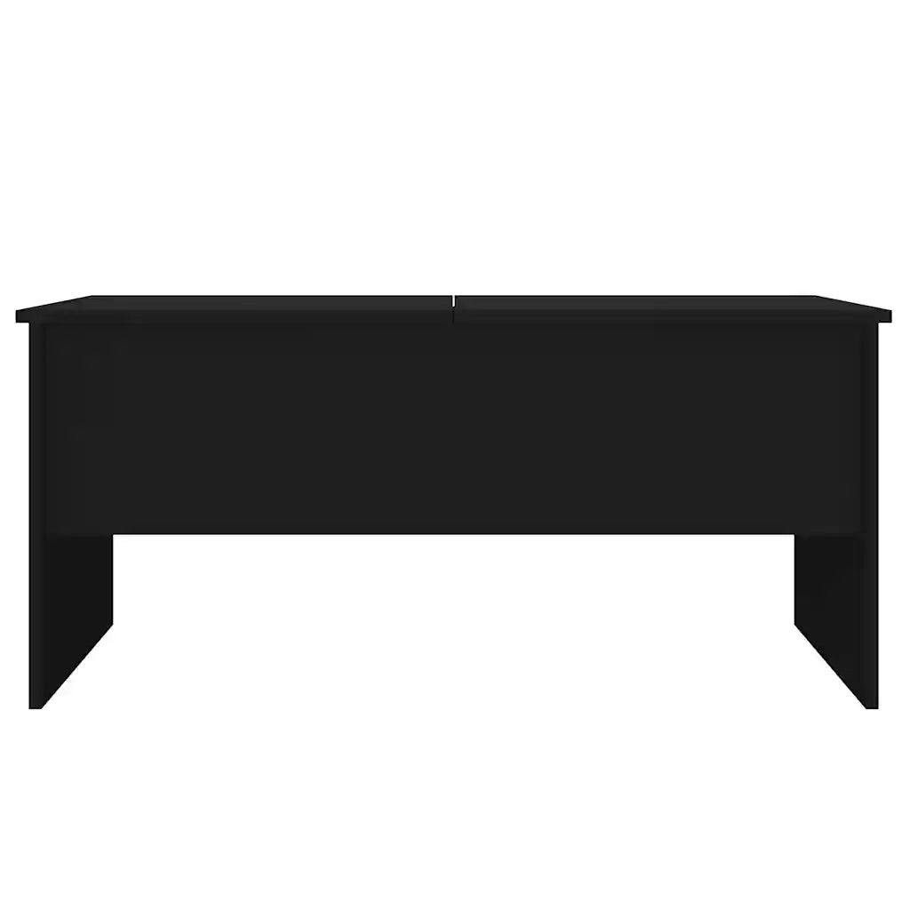 Tavolino da Salotto-Tavolino da soggiorno-Tavolo Nero 102x50,5x46,5 cm in Legno Multistrato