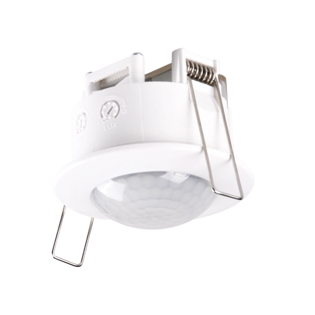Sensore PIR da incasso con crepuscolare Polux ES-P17A1