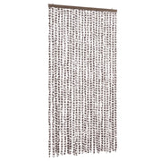 Tenda Antimosche Tortora e Bianca 100x200 cm in Ciniglia CFW7851490