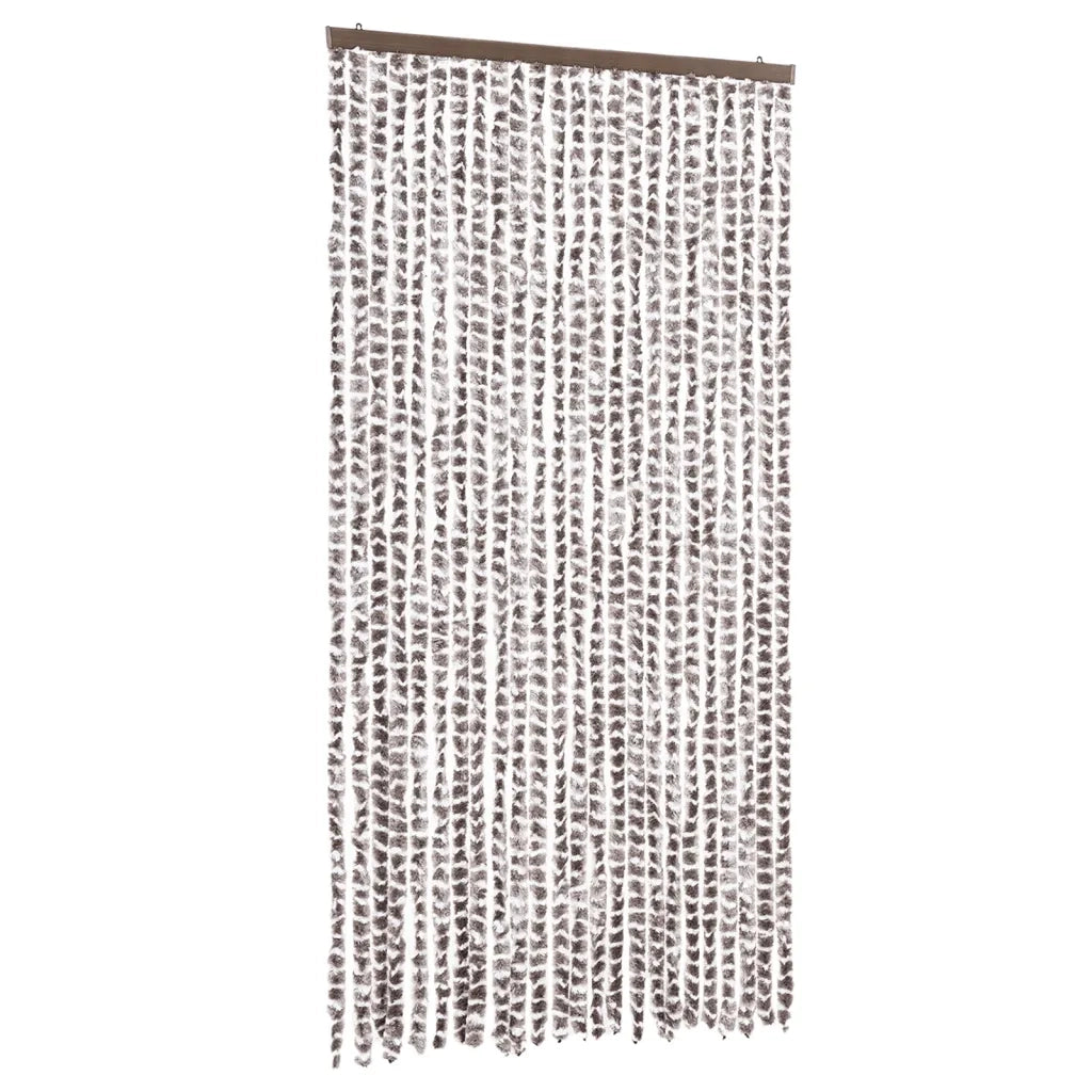 Tenda Antimosche Tortora e Bianca 100x200 cm in Ciniglia CFW7851490