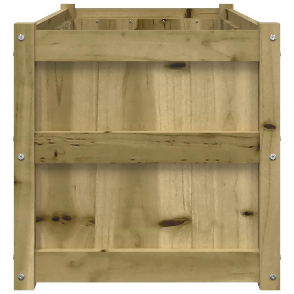 Fioriera | Cassetta per fiori | Vaso da Giardino 90x50x50 cm in Legno di Pino Impregnato