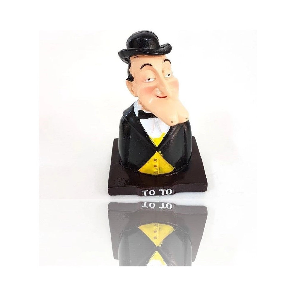 Trade Shop - Statuina Napoletana Portafortuna Decorazione Busto Di Totò In Resina Da 9 Cm -