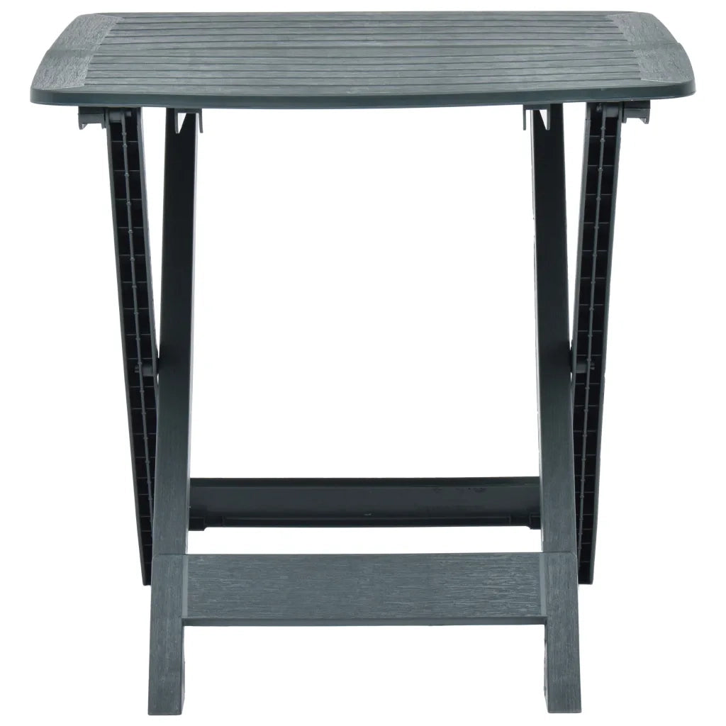 Tavolo da Giardino Pieghevole Verde 79x72x70 cm in Plastica cod mxl 34311