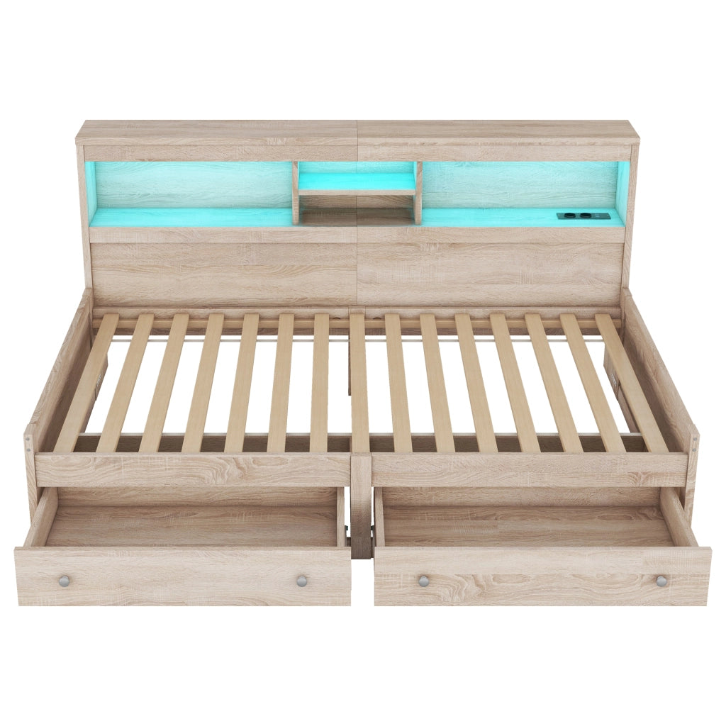 Letto giorno con funzione divano letto in truciolare 90x200 cm