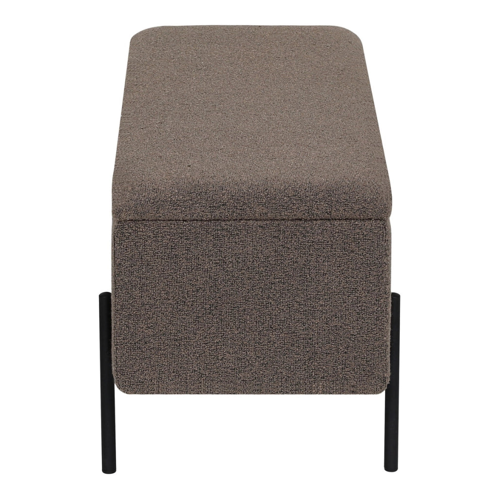 Panca Watford, Marrone, Poliestere, 36,5x95x43 cm