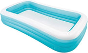 Piscina rettangolare ricoperta - colore blu - formato grande