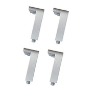 4 PZ PIEDINI REGOLABILI ANODIZZATI PER LEGNO- TRIOP- pezzi 1