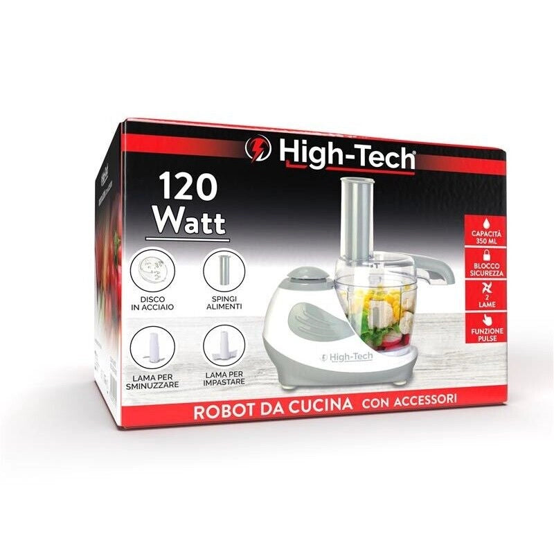 HIGH-TECH ROBOT TRITATUTTO DA 120WATT CON CAPIENZA 350ML FUNZIONE PULSE COLORE GRIGIO