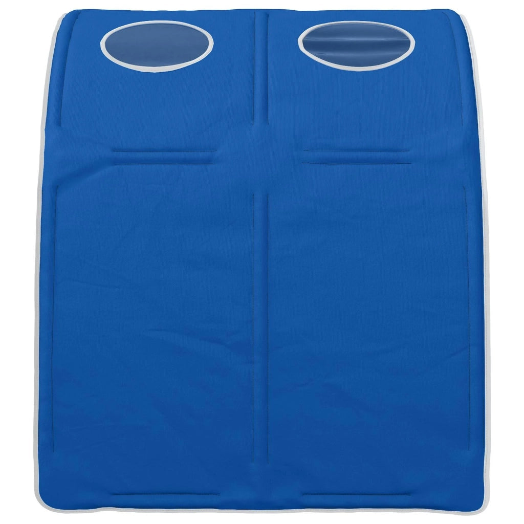 Tunnel per Letto 2 pcs Blu 211 x 67.5 x 2 cm Poliestere 893710