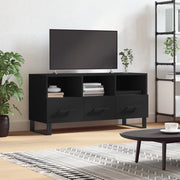 Mobile Porta TV-Mobile per TV-Credenza TV Nero 102x36x50 cm in Legno Multistrato 238796