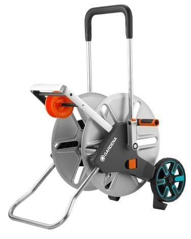 Gardena 18550-20 avvolgitubo da giardino Avvolgitubo multiposizione Manuale Nero, Acciaio inossidabile