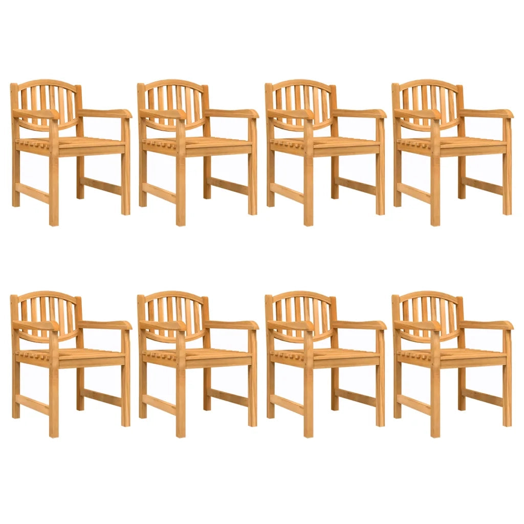 Sedie da Giardino 8 pz 58x59x88 cm in Legno Massello di Teak 3157906