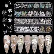 Nagelkunst con 3D Charms - Finestra e Design Creativo - Per Stili di Nail Art Unici