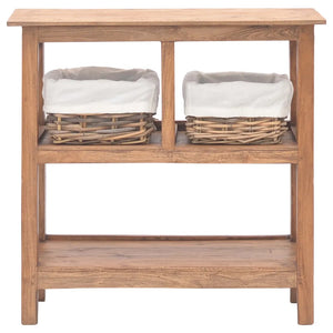 Consolle in Legno Massello Recuperato 69x28x70 cm cod mxl 18167