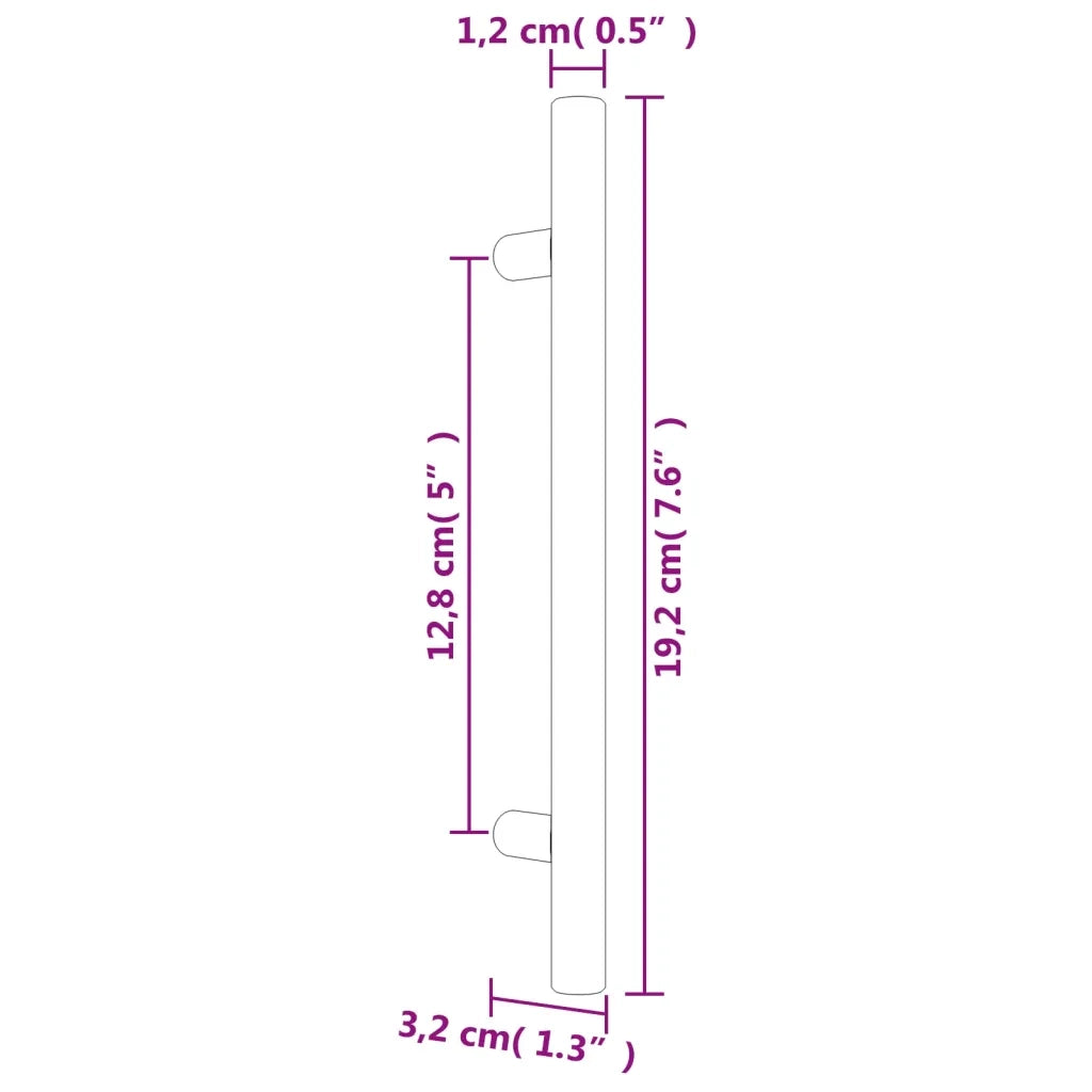 Maniglie per Mobili 20 pz Argento 128mm in Acciaio Inox CFW5637078