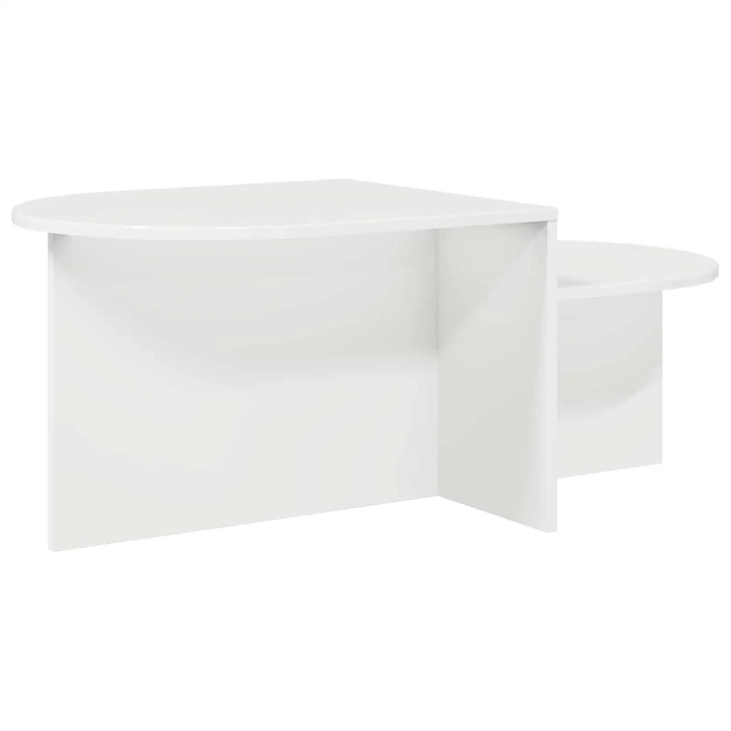 Tavolino da salotto Bianco Lucido 100 x 50 x 40 cm 8001050
