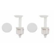 COPPIA SUPPORTI PER SEDILE CON CADUTA FRIZIONATA- Bianco- METAF- pezzi 1