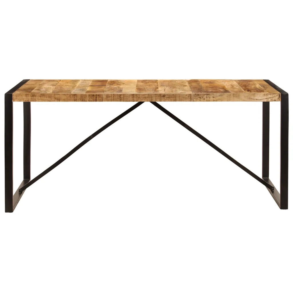 Tavolo da Pranzo in Legno Massello di Mango Grezzo 180 cm cod mxl 25162
